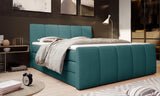 FRESCO – Lit Coffre Box Spring avec Matelas Bonell