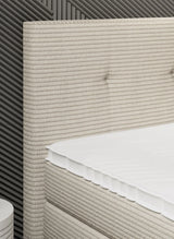 MEDINO – Lit Coffre Box Spring avec Matelas Bonnell