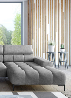 PLAZA XL – Canapé panoramique avec assise électrique – 385 x 216cm