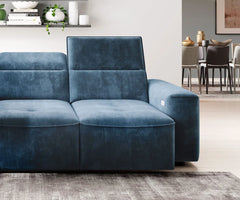 COLTON MINI – Canapé d'angle convertible avec assise électrique – 296 x 227cm