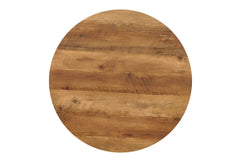 Lot de 2 Tables basses Rondes Effet Mango AYLEN - 45-50 x 80-50 cm
