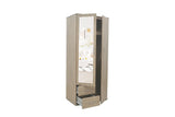 Armoire 2 portes avec miroir MARCO - 80 cm