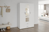 Armoire 3 portes avec miroir MARCO - 120 cm