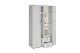 Armoire 3 portes avec miroir MARCO - 120 cm