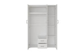 Armoire 3 portes avec miroir MARCO - 120 cm