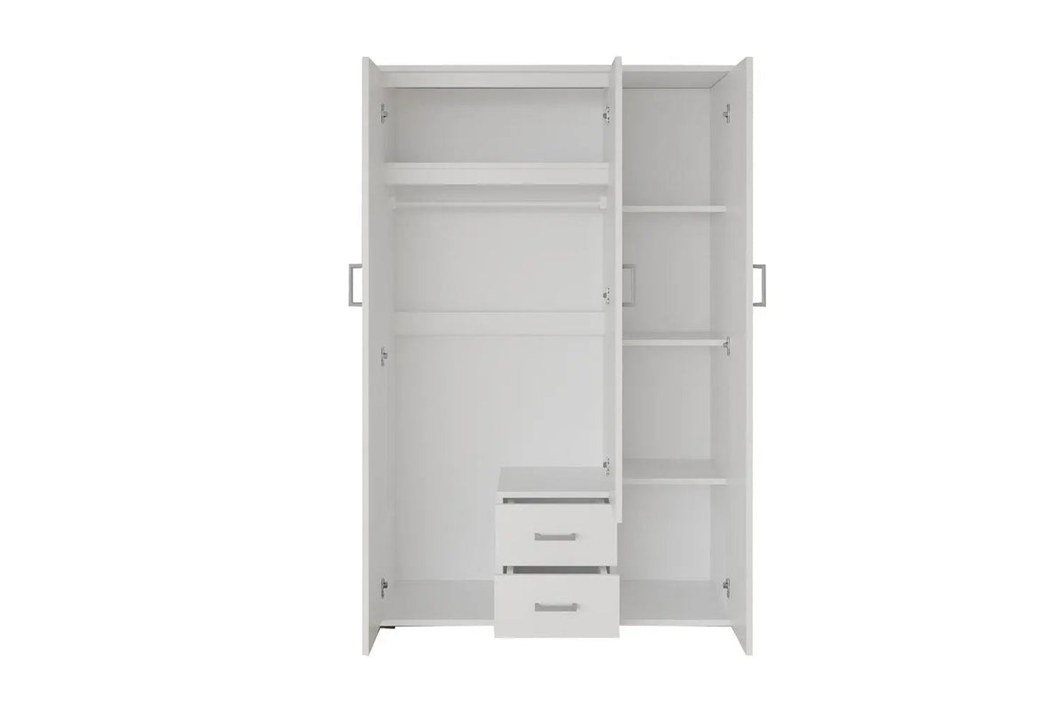 Armoire 3 portes avec miroir MARCO - 120 cm