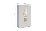 Armoire 3 portes avec miroir MARCO - 120 cm