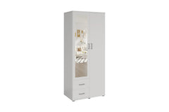 Armoire 2 portes avec miroir MARCO - 80 cm