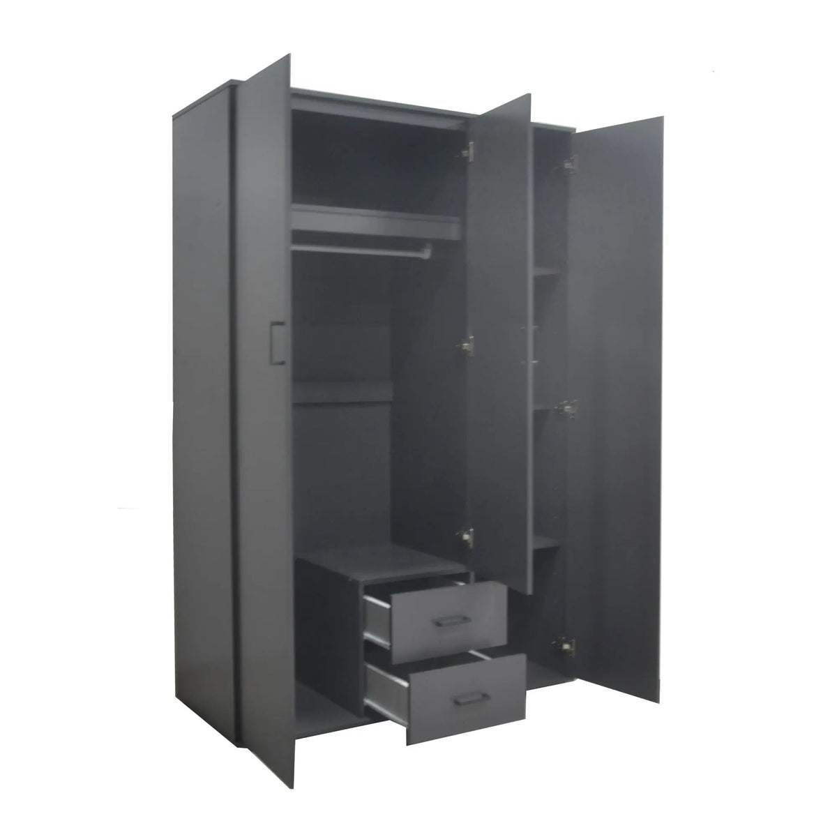 Armoire 3 portes avec miroir MARCO - 120 cm