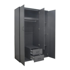Armoire 3 portes avec miroir MARCO - 120 cm