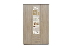 Armoire 3 portes avec miroir MARCO - 120 cm