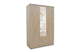 Armoire 3 portes avec miroir MARCO - 120 cm