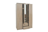 Armoire 3 portes avec miroir MARCO - 120 cm