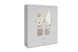 Armoire 4 portes avec 2 miroirs MARCO - 160 cm