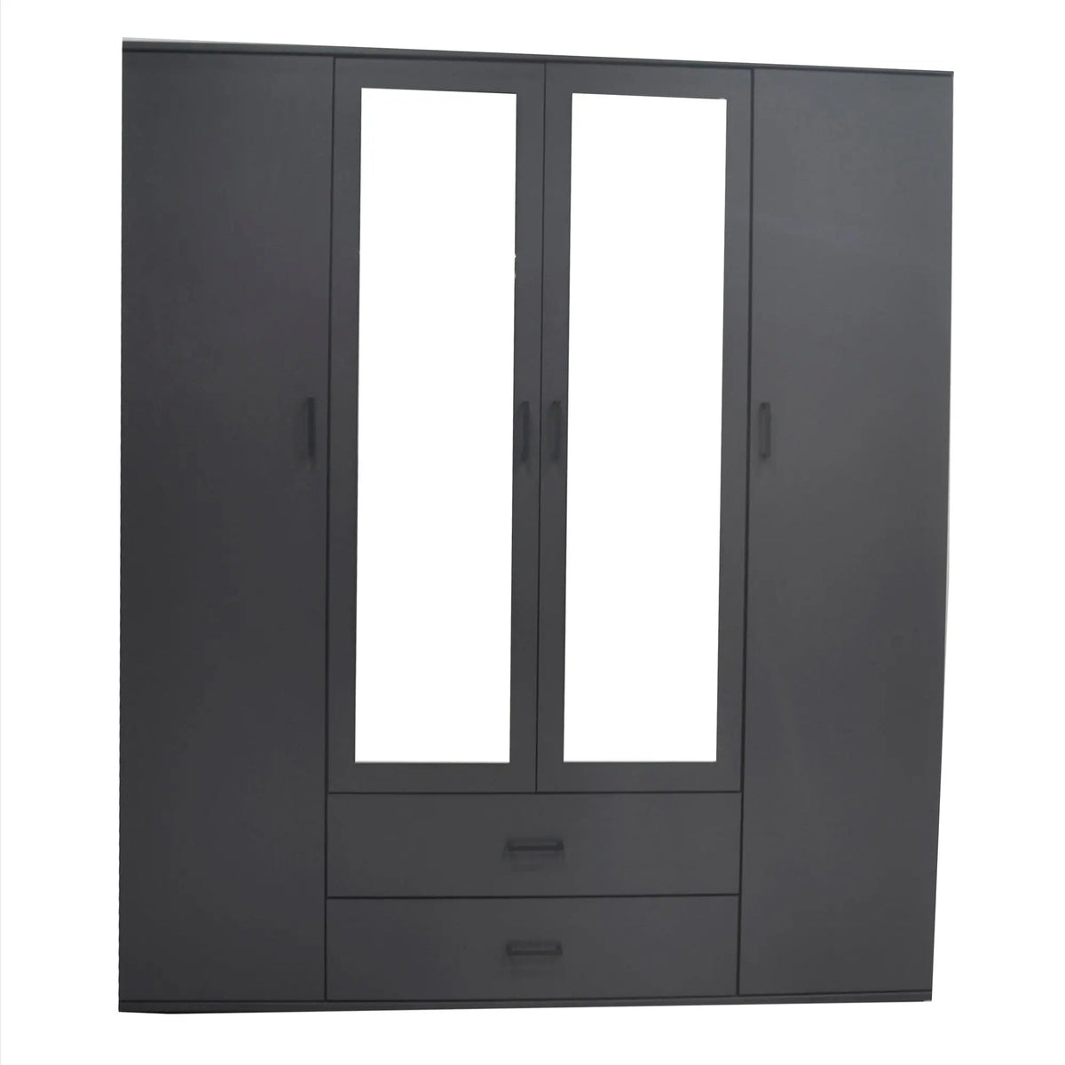 Armoire 4 portes avec 2 miroirs MARCO - 160 cm