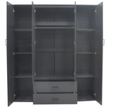 Armoire 4 portes avec 2 miroirs MARCO - 160 cm
