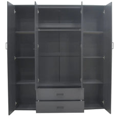 Armoire 4 portes avec 2 miroirs MARCO - 160 cm