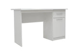 Bureau MILO 1 tiroir 1 porte en MDF - Bureau droit 121 x 60 cm