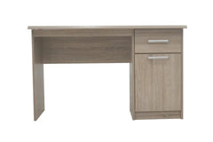 Bureau MILO 1 tiroir 1 porte en MDF - Bureau droit 121 x 60 cm