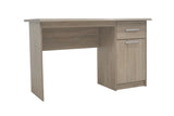 Bureau MILO 1 tiroir 1 porte en MDF - Bureau droit 121 x 60 cm