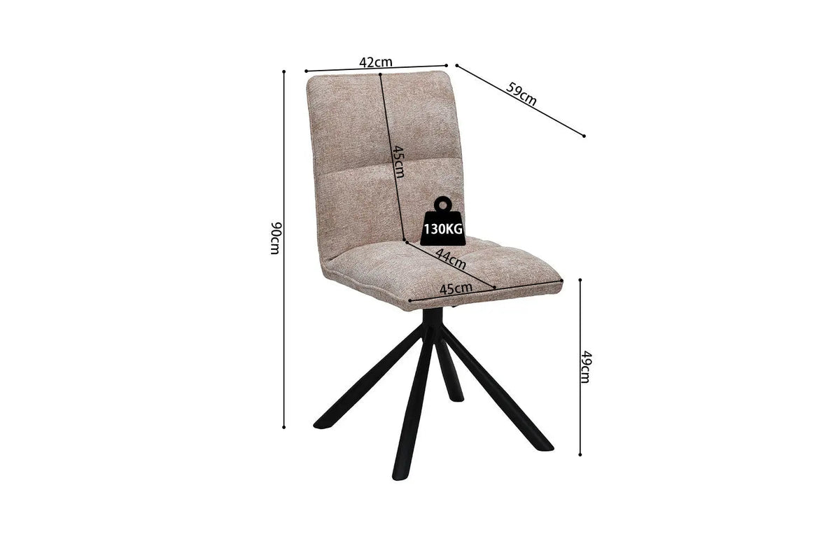 Chaise Pivotante de Salle à Manger JYA - 91 x 45 cm