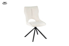 Chaise Pivotante de Salle à Manger MORY en Tissu - 48 x 59.5 cm