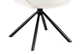 Chaise Pivotante de Salle à Manger MORY en Tissu - 48 x 59.5 cm