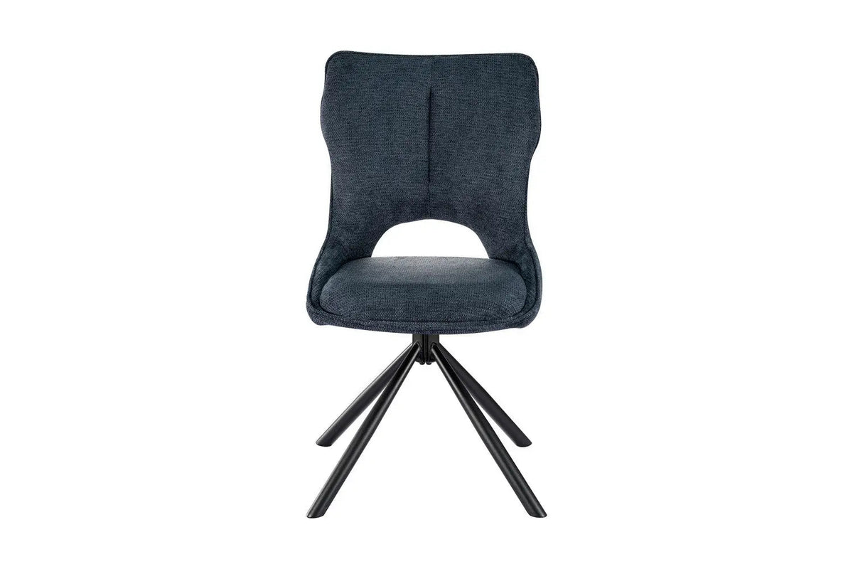 Chaise Pivotante de Salle à Manger MORY en Tissu - 48 x 59.5 cm