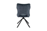 Chaise Pivotante de Salle à Manger MORY en Tissu - 48 x 59.5 cm