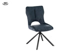 Chaise Pivotante de Salle à Manger MORY en Tissu - 48 x 59.5 cm