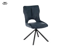 Chaise Pivotante de Salle à Manger MORY en Tissu - 48 x 59.5 cm