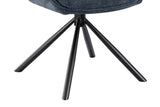 Chaise Pivotante de Salle à Manger MORY en Tissu - 48 x 59.5 cm