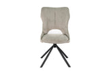 Chaise Pivotante de Salle à Manger MORY en Tissu - 48 x 59.5 cm