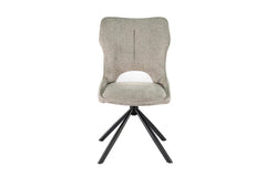 Chaise Pivotante de Salle à Manger MORY en Tissu - 48 x 59.5 cm