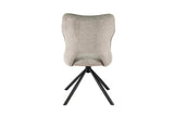 Chaise Pivotante de Salle à Manger MORY en Tissu - 48 x 59.5 cm