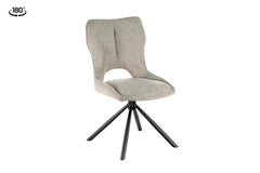 Chaise Pivotante de Salle à Manger MORY en Tissu - 48 x 59.5 cm