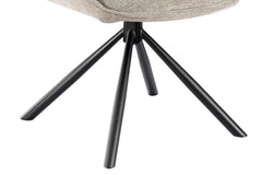Chaise Pivotante de Salle à Manger MORY en Tissu - 48 x 59.5 cm