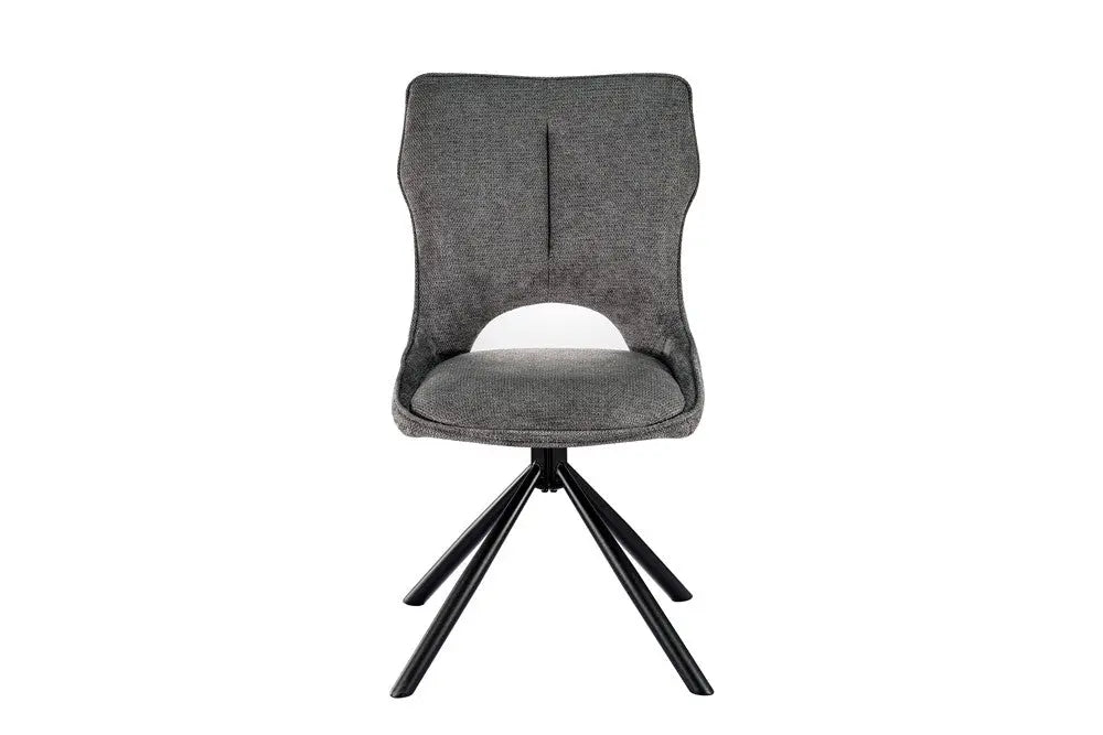 Chaise Pivotante de Salle à Manger MORY en Tissu - 48 x 59.5 cm