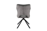 Chaise Pivotante de Salle à Manger MORY en Tissu - 48 x 59.5 cm