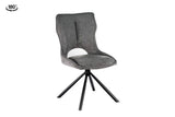 Chaise Pivotante de Salle à Manger MORY en Tissu - 48 x 59.5 cm