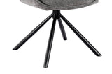 Chaise Pivotante de Salle à Manger MORY en Tissu - 48 x 59.5 cm