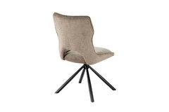 Chaise Pivotante de Salle à Manger MORY en Tissu - 48 x 59.5 cm