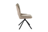 Chaise Pivotante de Salle à Manger MORY en Tissu - 48 x 59.5 cm