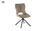 Chaise Pivotante de Salle à Manger MORY en Tissu - 48 x 59.5 cm