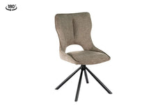 Chaise Pivotante de Salle à Manger MORY en Tissu - 48 x 59.5 cm