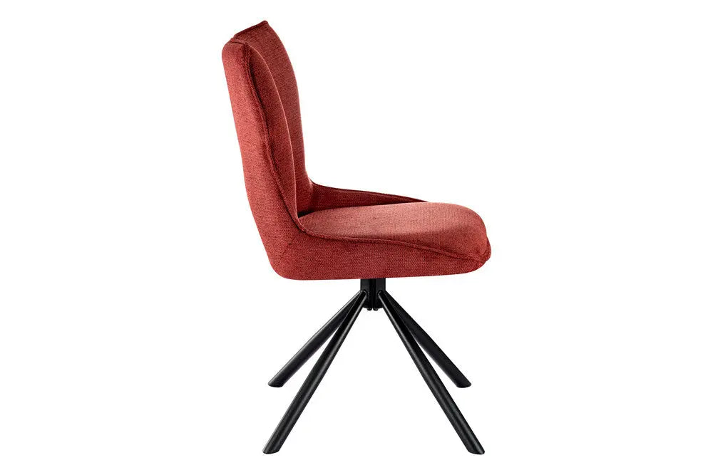 Chaise Pivotante de Salle à Manger MORY en Tissu - 48 x 59.5 cm