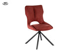 Chaise Pivotante de Salle à Manger MORY en Tissu - 48 x 59.5 cm