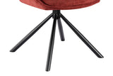 Chaise Pivotante de Salle à Manger MORY en Tissu - 48 x 59.5 cm