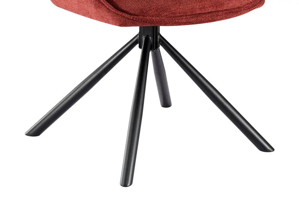 Chaise Pivotante de Salle à Manger MORY en Tissu - 48 x 59.5 cm