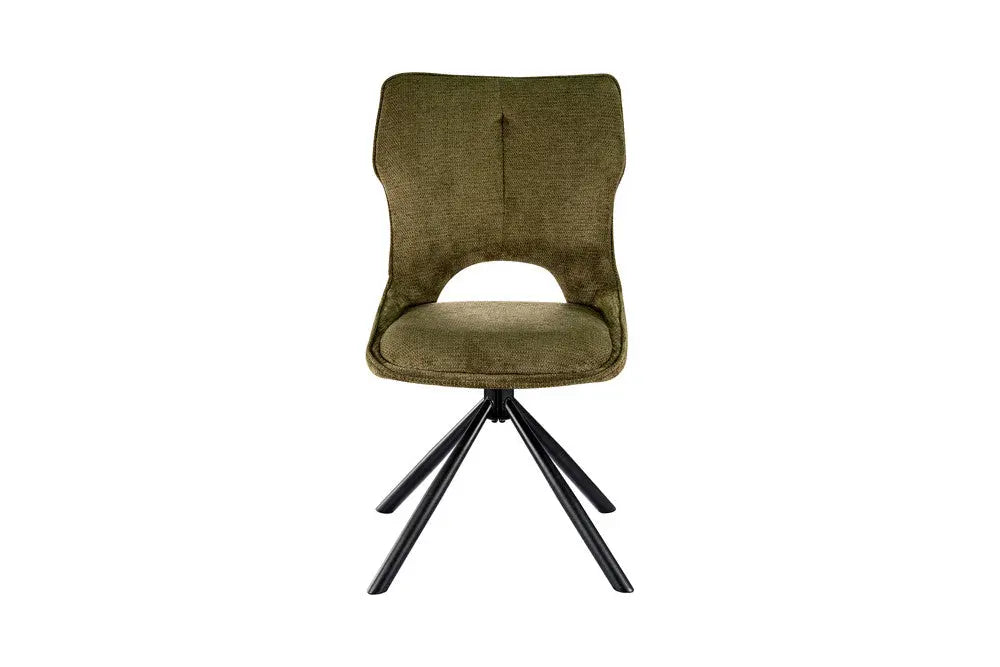 Chaise Pivotante de Salle à Manger MORY en Tissu - 48 x 59.5 cm